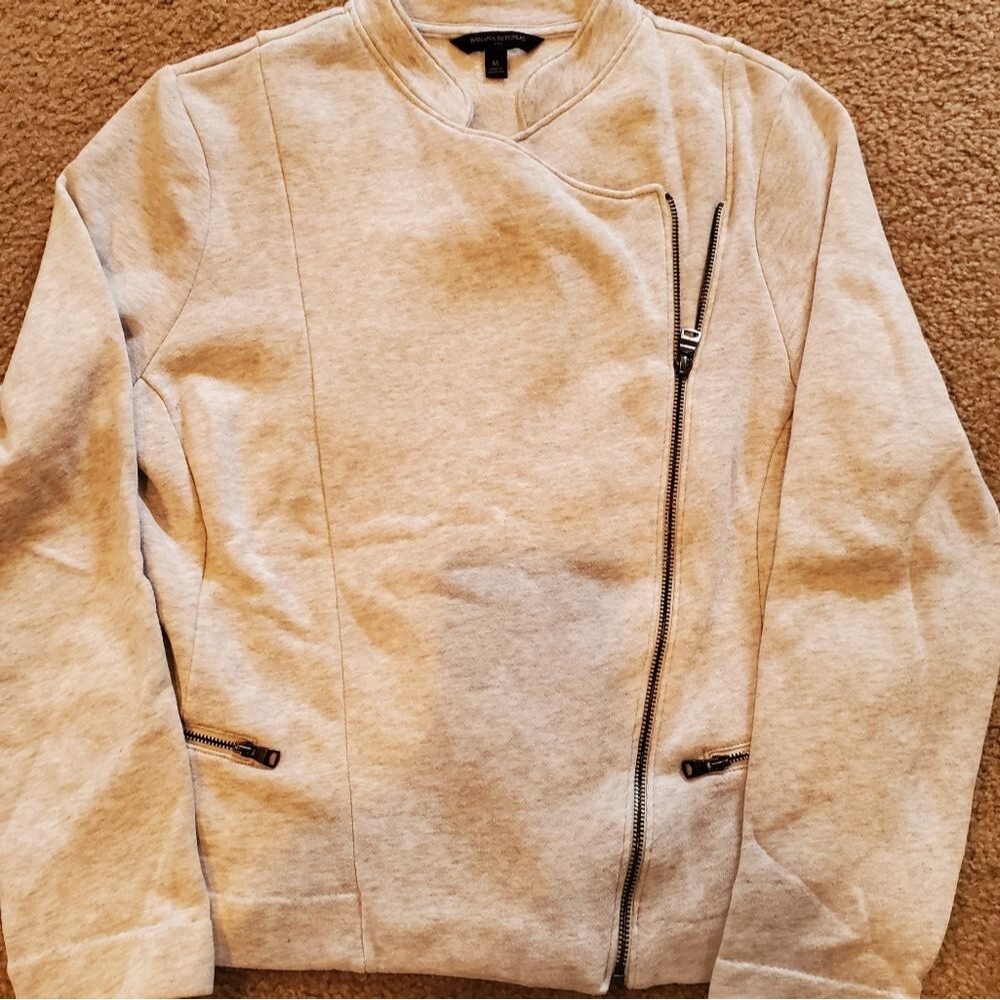 Banana Republic Zip Up Sweat Jacket